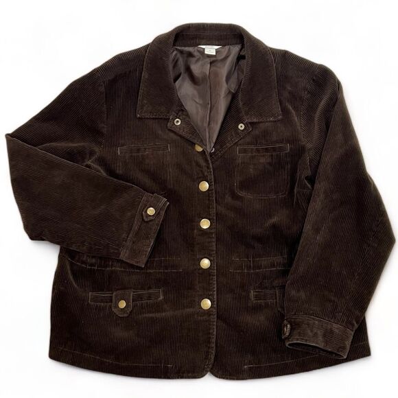 Christopher & Banks Brown Corduroy Blazer Size XL - Picture 13 of 14
